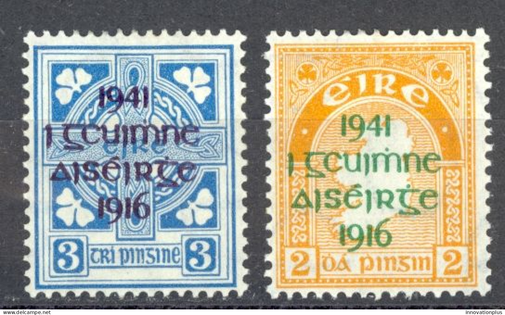 Ireland Sc# 118-119 MH Overprint 1941 Definitives - Neufs