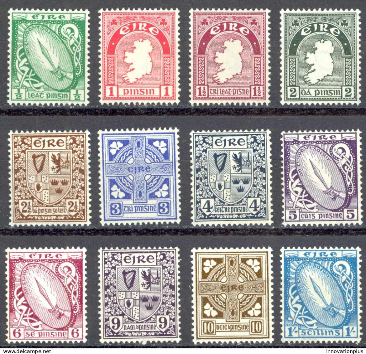 Ireland Sc# 106-117 MH 1940-1942 Definitives - Neufs