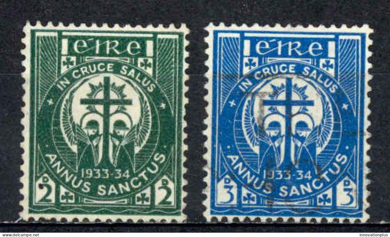 Ireland Sc# 88-89 Used (a) 1933 Adoration Of The Cross - Used Stamps