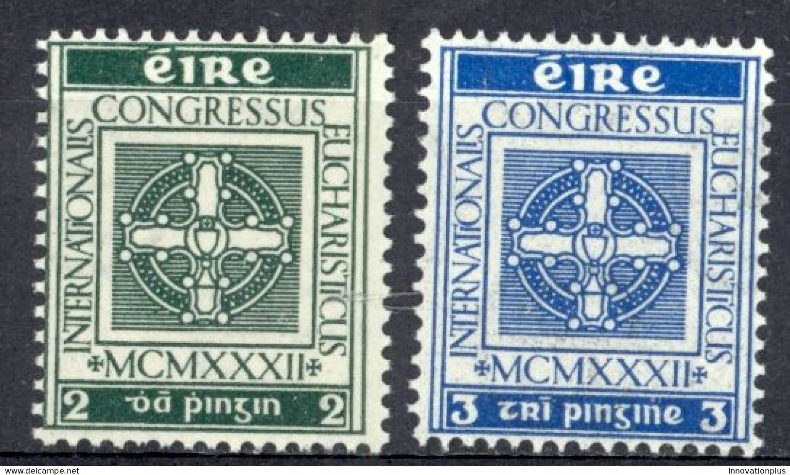 Ireland Sc# 85-86 MH (a) 1932 Cross Of Cong & Chalice - Ongebruikt