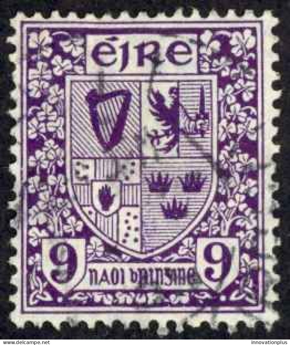 Ireland Sc# 74 Used (b) 1922-1923 9p Violet Coat Of Arms - Used Stamps