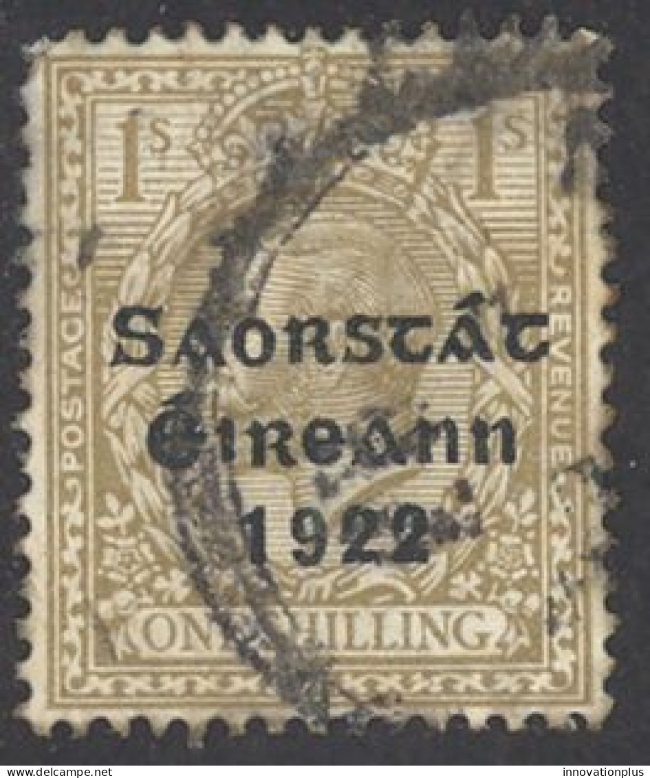 Ireland Sc# 55 Used 15X8½ 1922-1923 1sh Overprint - Usati