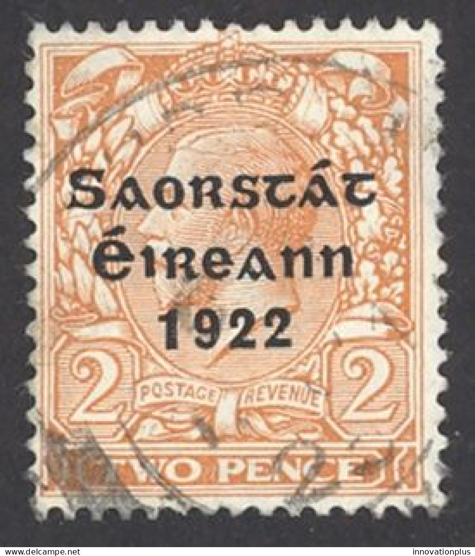 Ireland Sc# 47 Used 15X8½ 1922-1923 2p Overprint - Gebraucht