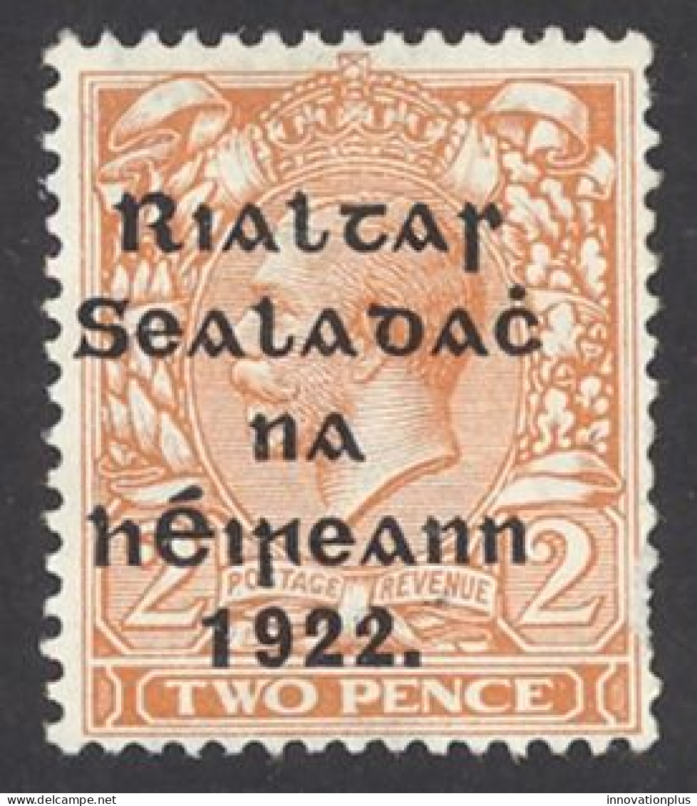 Ireland Sc# 42 MH 15¾X16 1922 2p Alex. Thom Overprint - Ungebraucht