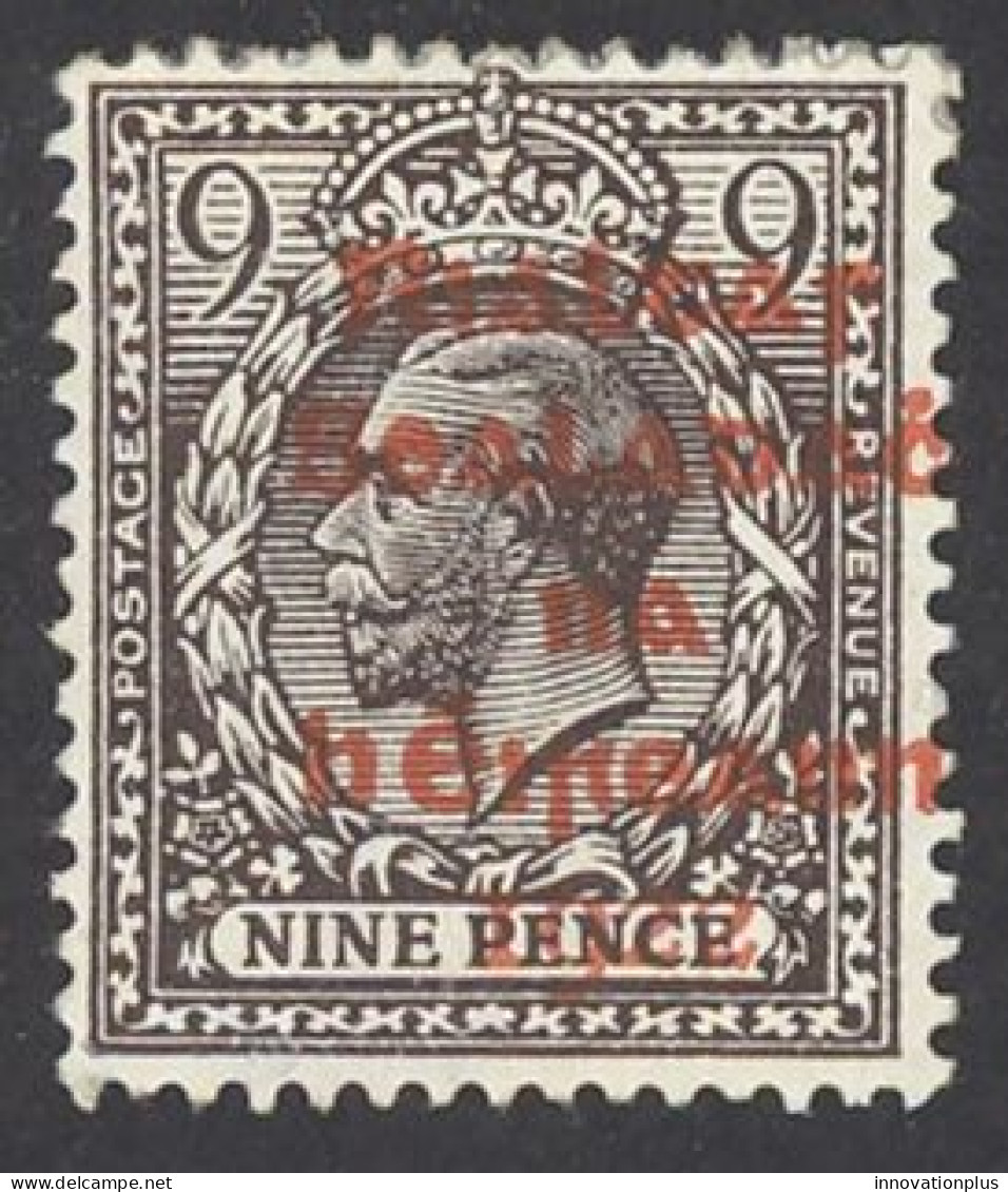 Ireland Sc# 32 MH (b) 14½X16mm 1922 9p Alex. Thom Black Brown Overprint - Unused Stamps
