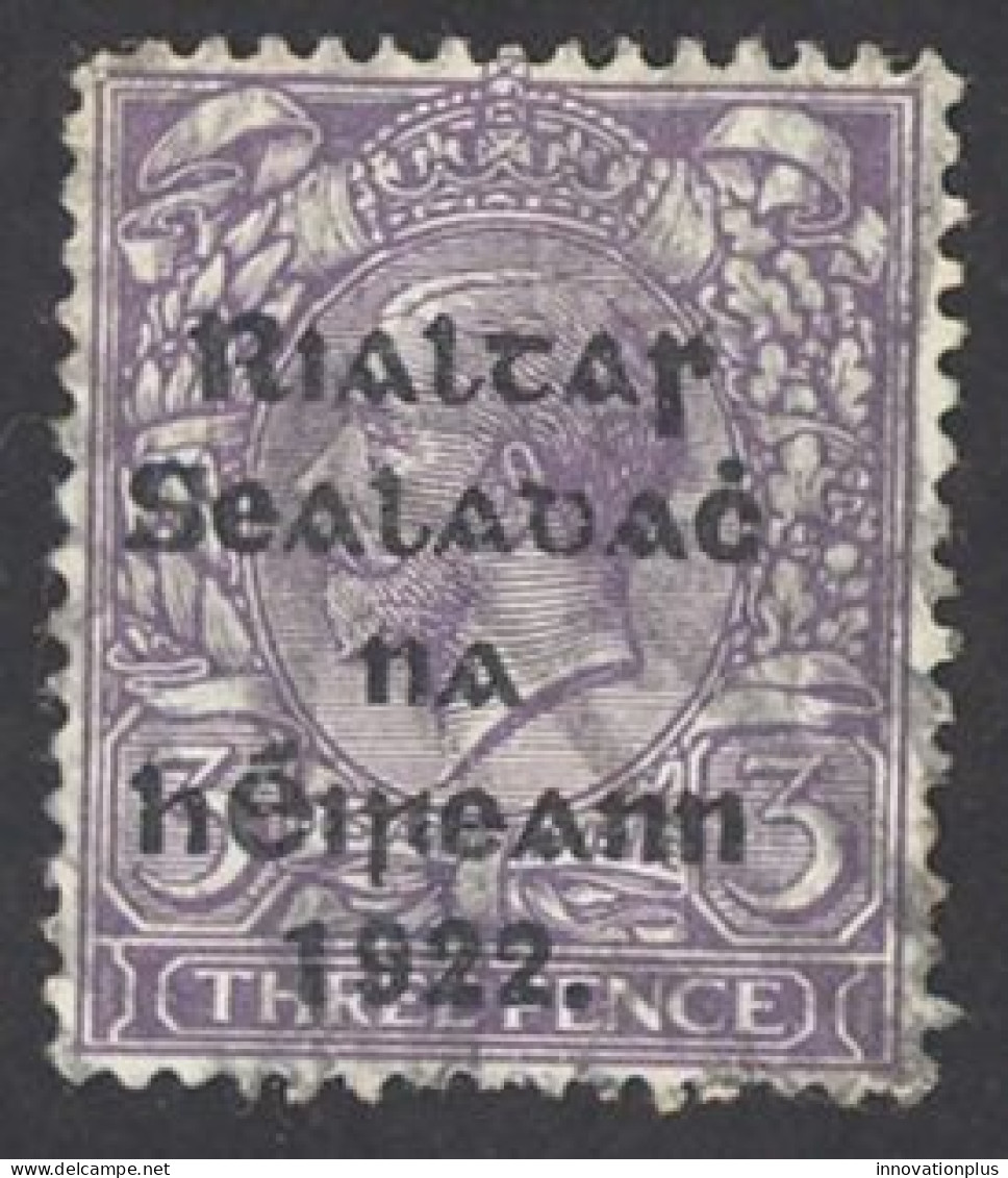 Ireland Sc# 28 Used 14½X16mm 1922 3p Alex. Thom Overprint - Usati