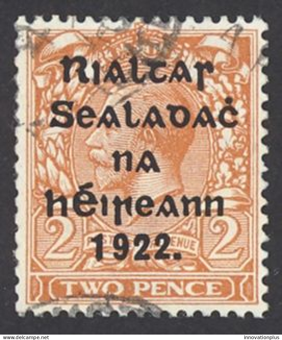 Ireland Sc# 22a Used (Die II) 1922 2p Harrison Overprint - Usati