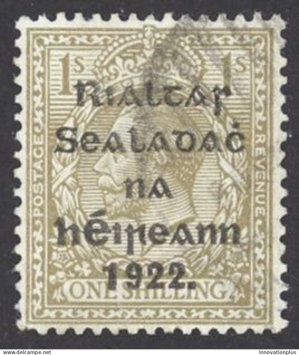 Ireland Sc# 18 Used (a) 1922 1sh Alex. Thom Overprint - Oblitérés