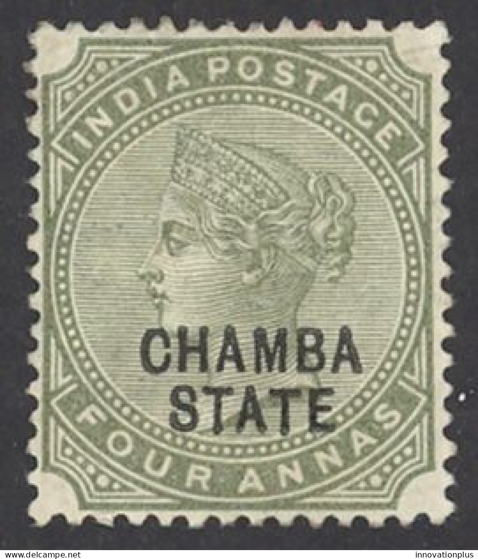 India Chamba Sc# 7 MH 1887-1895 Queen Victoria - Chamba