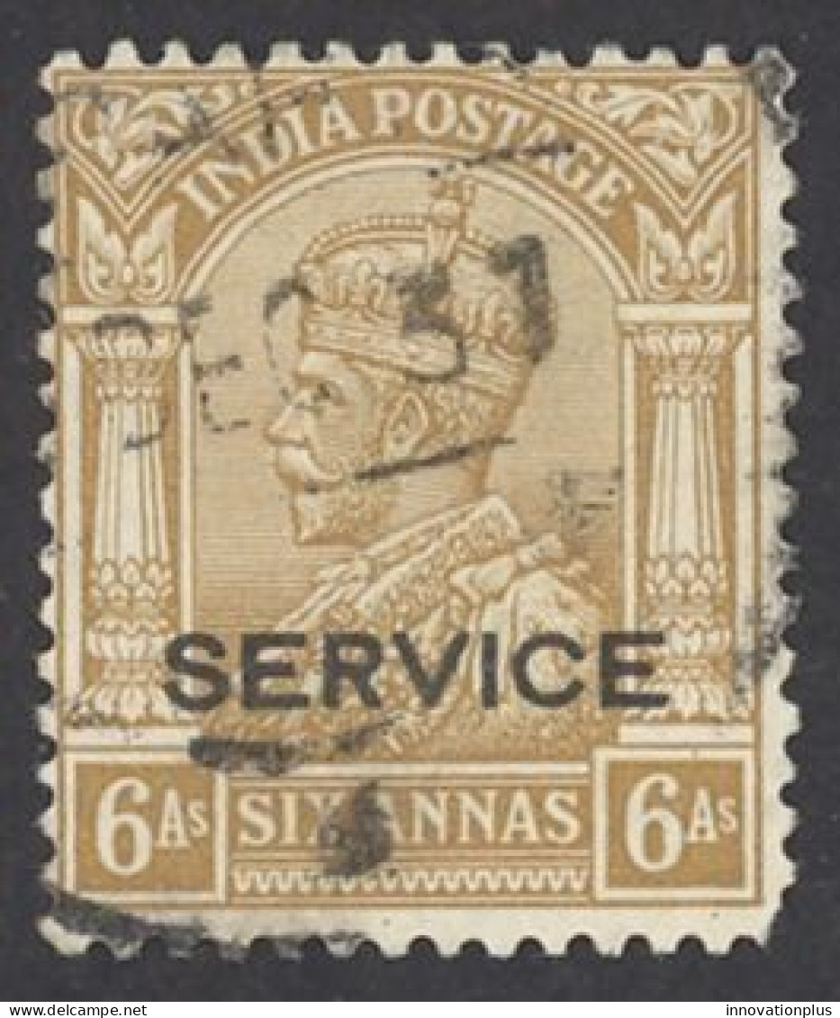 India Sc# O87 Used 1935 6a Official - Timbres De Service