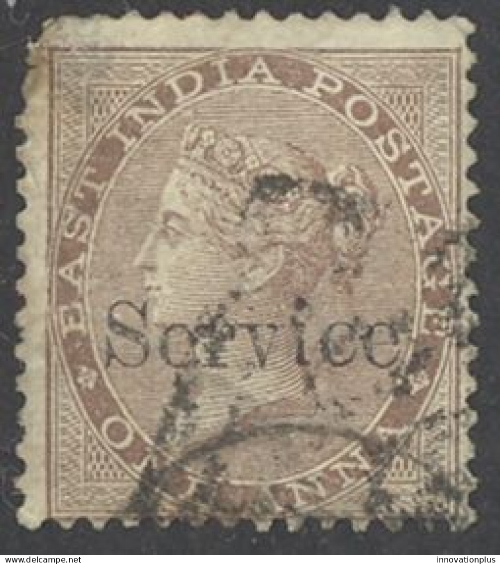 India Sc# O7 Used 1866 1a Queen Victoria Official - Dienstzegels