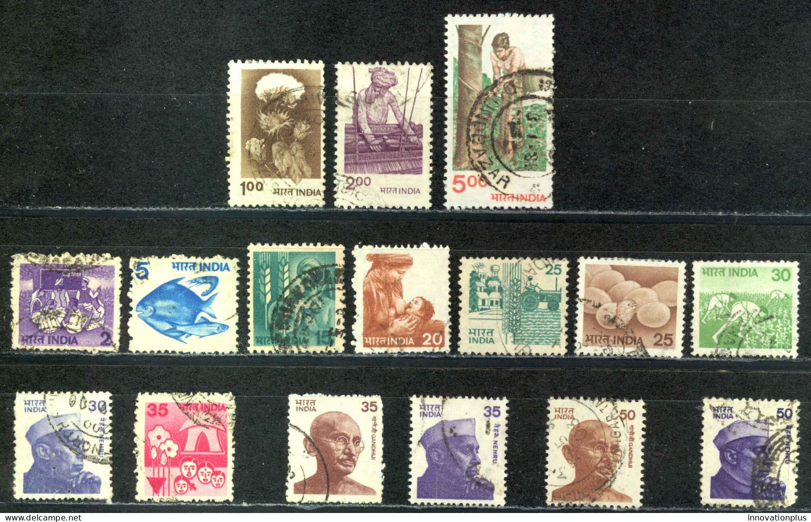 India Sc# 836-849 (no 842) Used 1979-1985 Definitives - Used Stamps