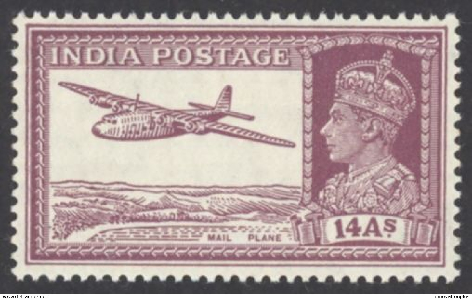 India Sc# 161A MH 1940 14a KGVI Definitive  - 1936-47 King George VI