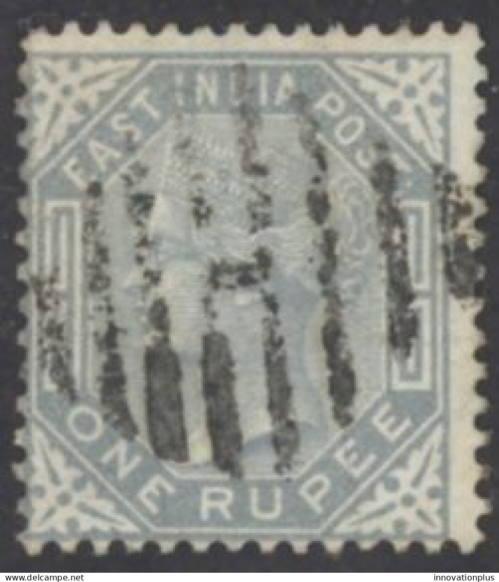 India Sc# 35 Used (a) 1874 1r Queen Victoria  - 1858-79 Kolonie Van De Kroon