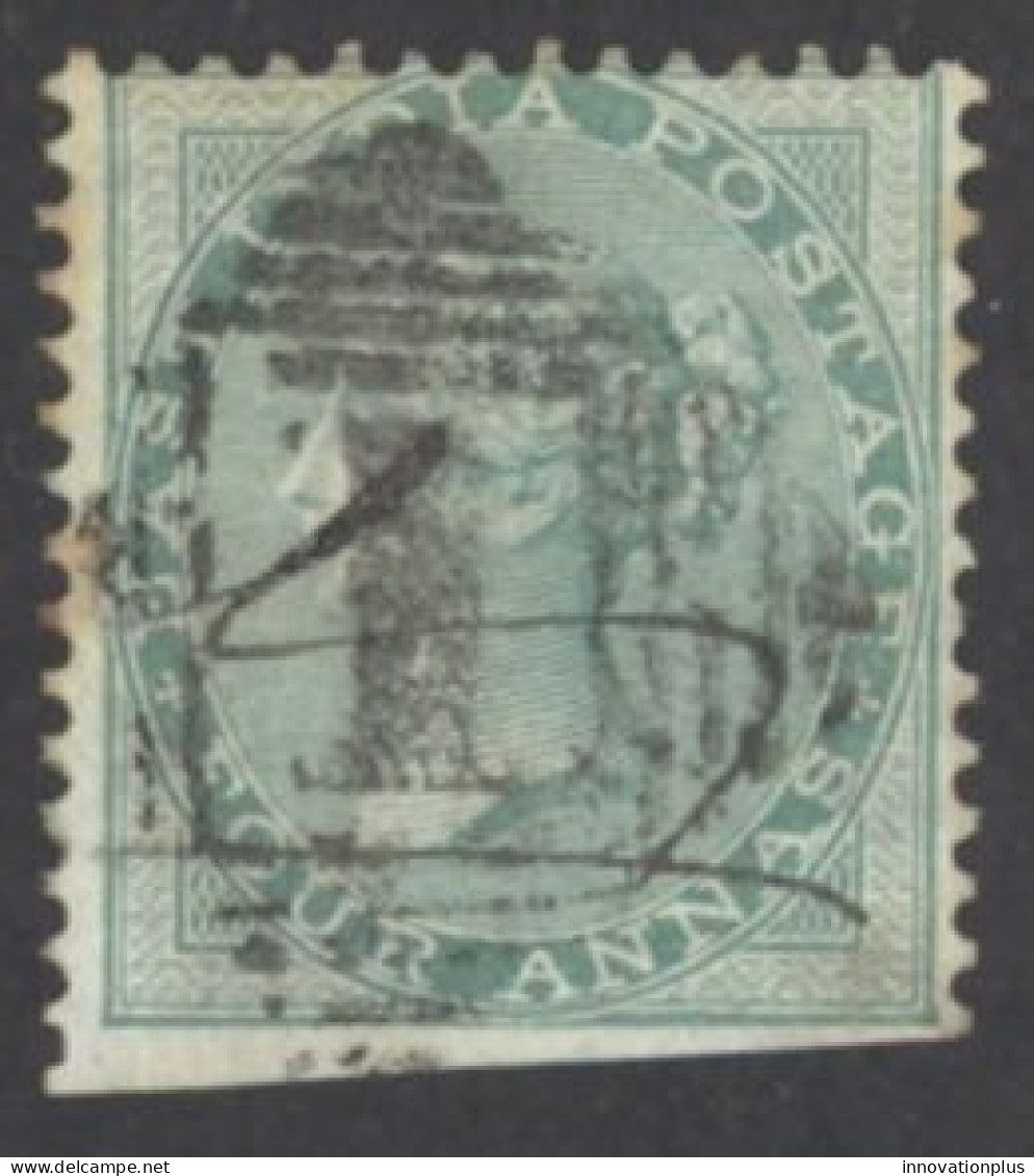 India Sc# 17 Cull 1864 4a Green Queen Victoria  - 1858-79 Kronenkolonie