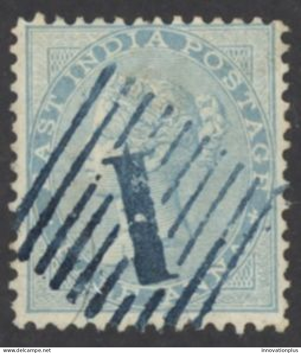 India Sc# 11 Used (a) 1855-1864 1/2a Queen Victoria  - 1858-79 Kolonie Van De Kroon