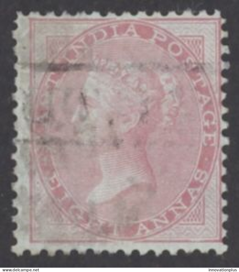 India Sc# 10 Used (b) 1855-1864 8a Queen Victoria  - 1858-79 Kolonie Van De Kroon