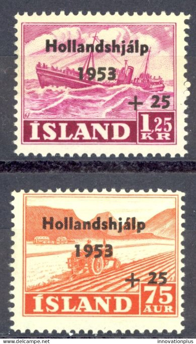 Iceland Sc# B12-B13 MH 1953 Semi-Postals - Ongebruikt