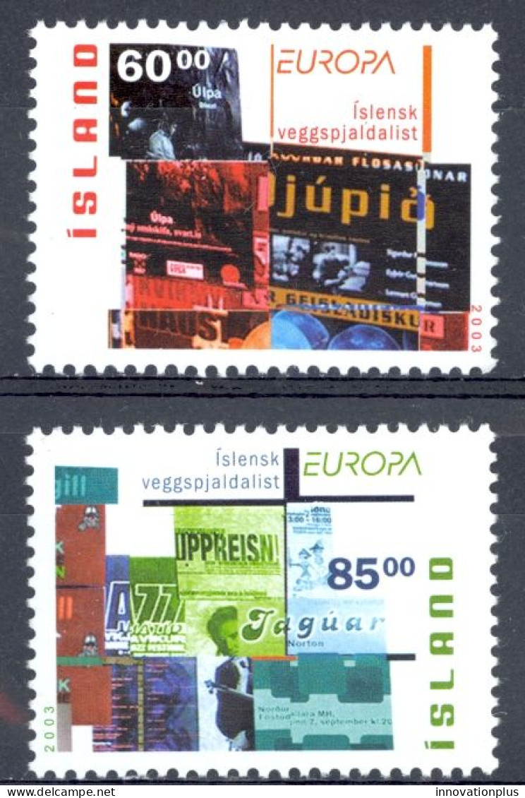 Iceland Sc# 993-994 MNH 2003 Europa - Nuovi