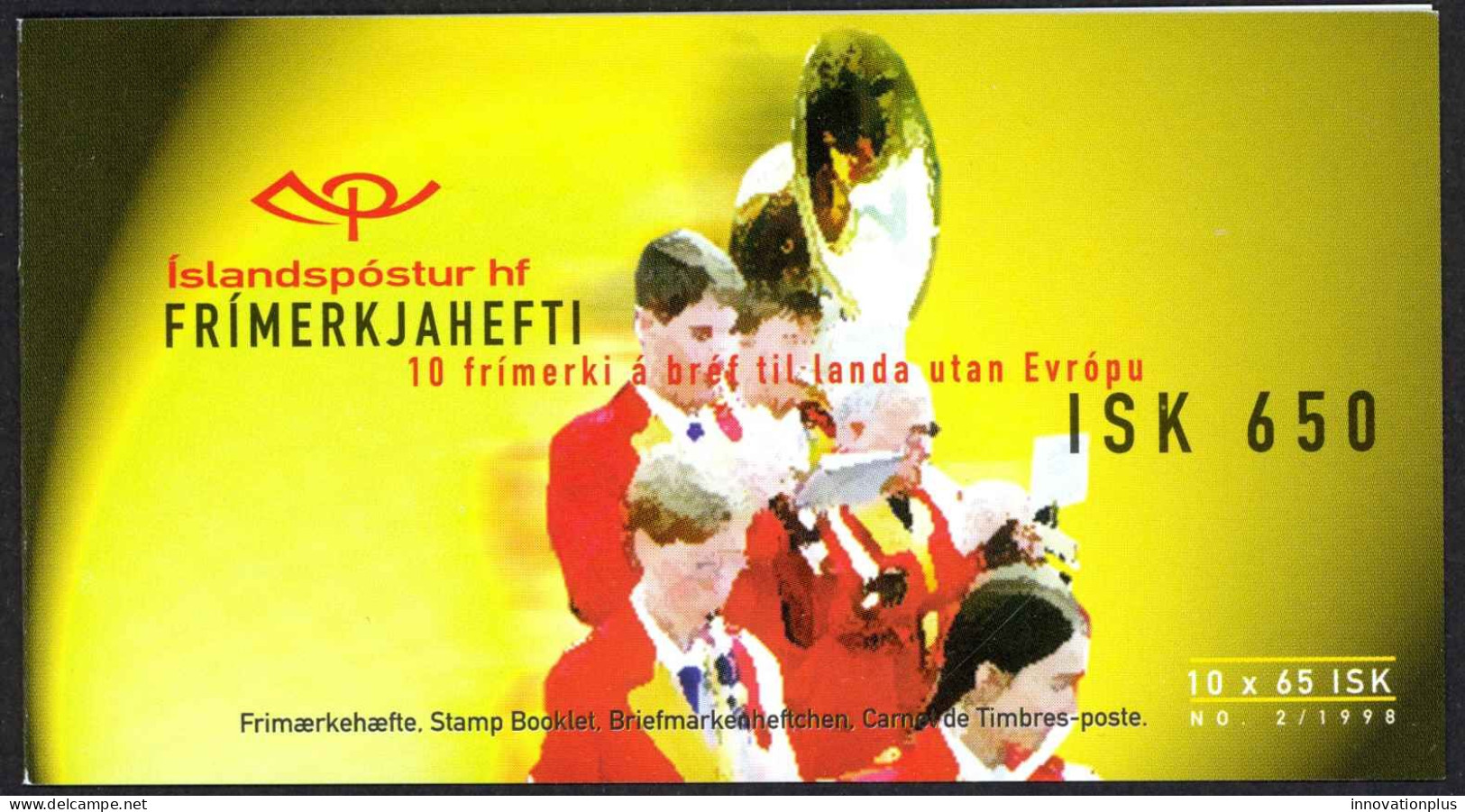 Iceland Sc# 861 MNH Complete Booklet 1998 65k Europa - Libretti