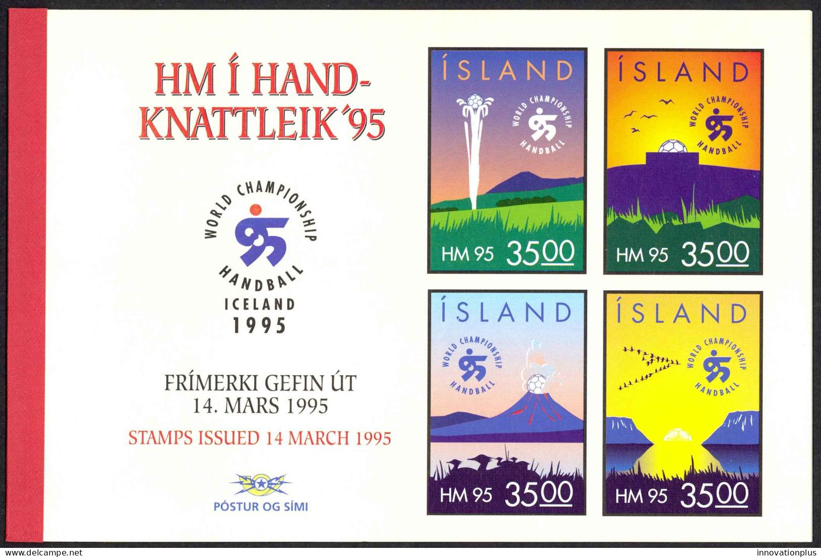 Iceland Sc# 798b MNH Complete Booklet 1995 Handball - Carnets