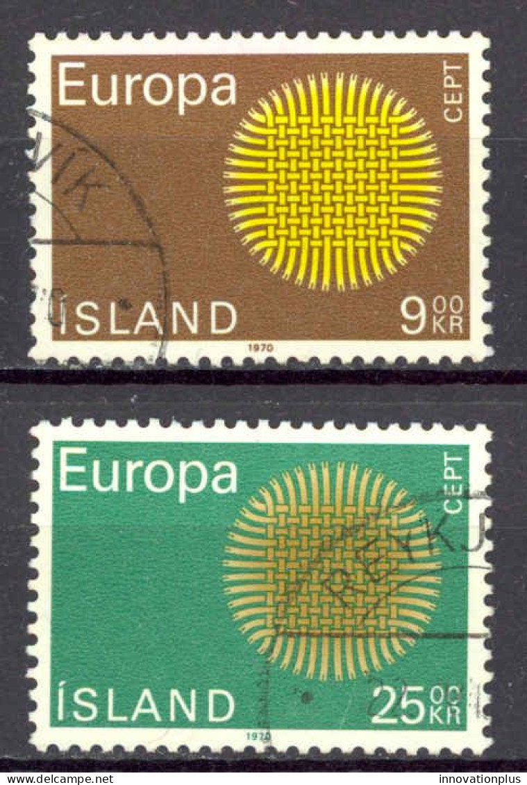 Iceland Sc# 420-421 Used 1970 Europa - Ungebraucht
