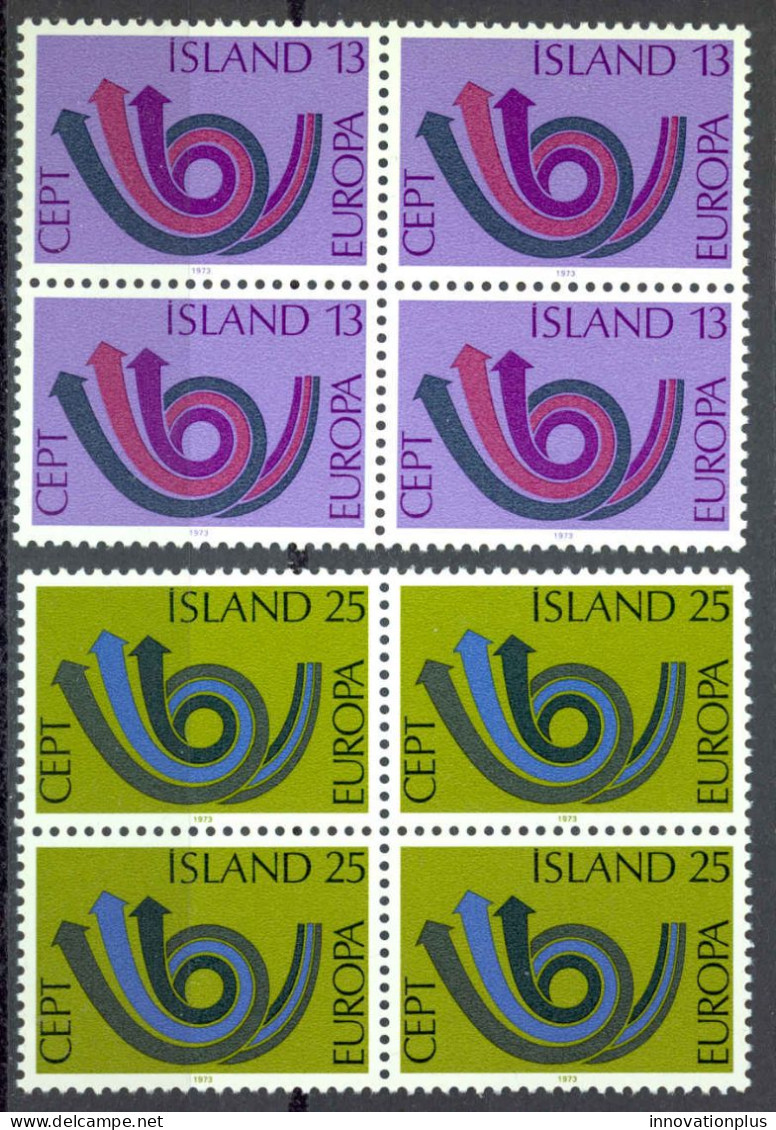 Iceland Sc# 447-448 MNH Block/4 1973 Europa - Neufs