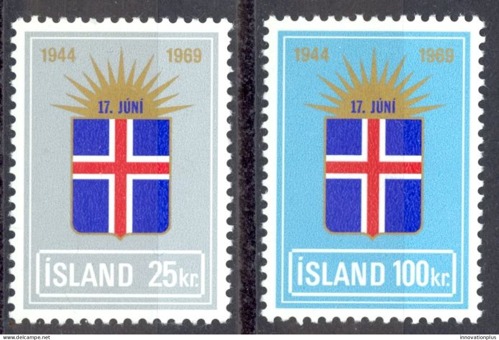 Iceland Sc# 408-409 MNH 1969 Republic 25th - Nuovi