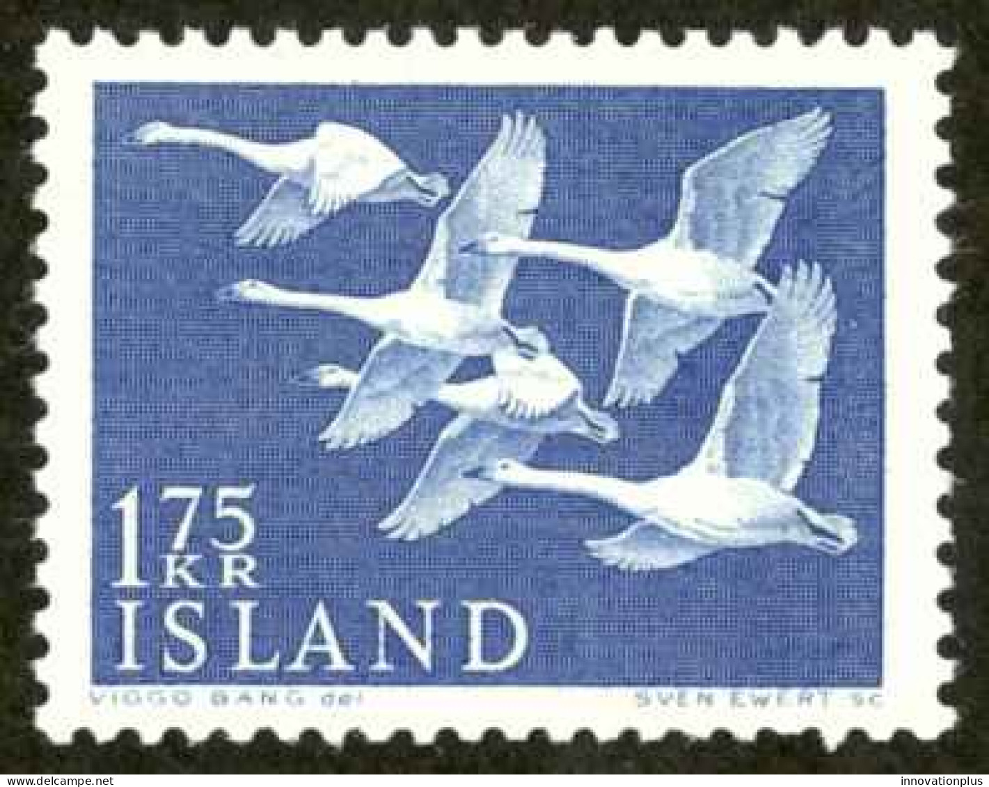 Iceland Sc# 299 MH 1956 Whooper Swans - Neufs