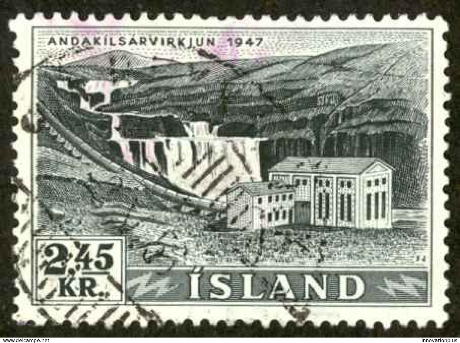 Iceland Sc# 294 Used 1956 Andakilsar - Used Stamps