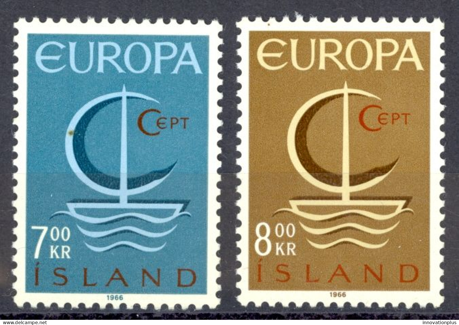 Iceland Sc# 384-385 MH 1966 Europa - Nuevos