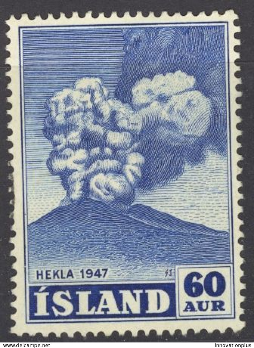 Iceland Sc# 250 Used (a) 1948 60a Bright Ultra Eruption Of Hekla Volcano - Used Stamps