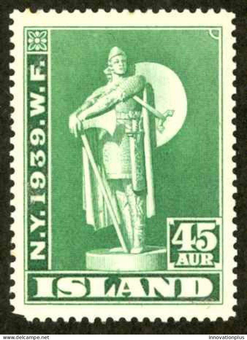 Iceland Sc# 215 MNH 1939 45a New York World's Fair - Nuevos