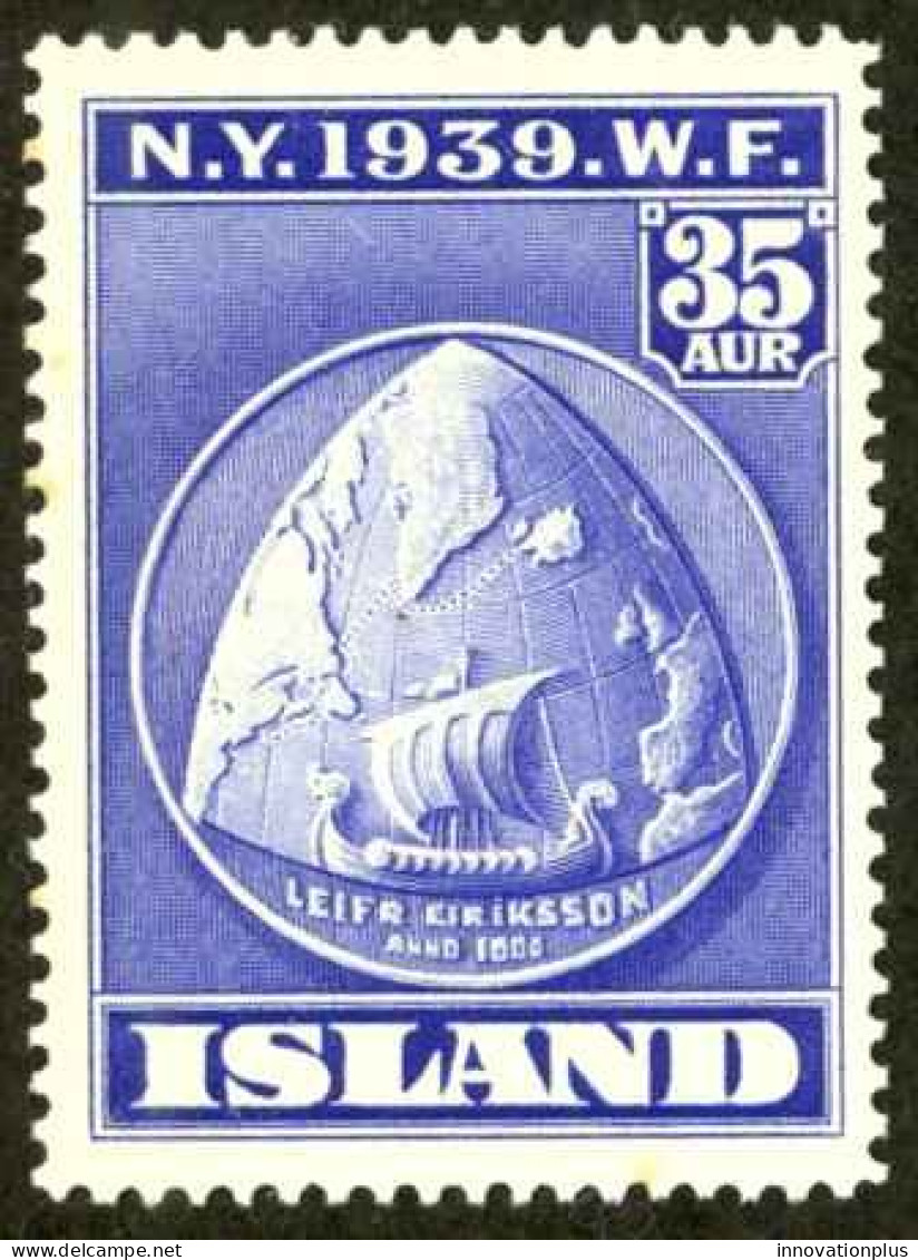 Iceland Sc# 214 MNH 1939 35a New York World's Fair - Neufs