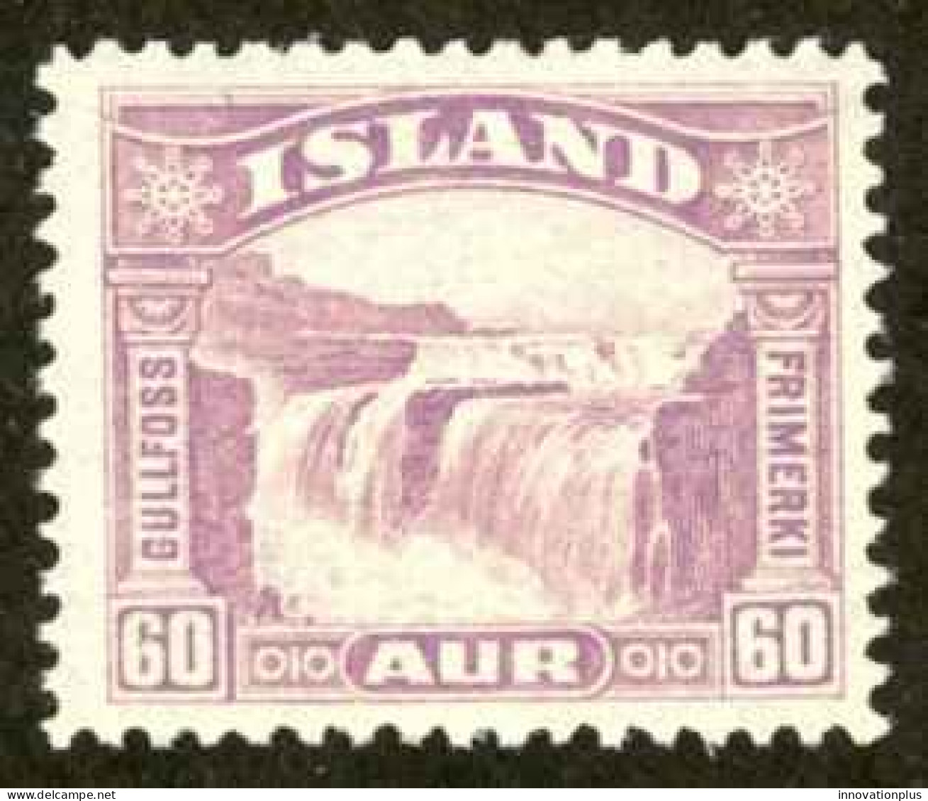 Iceland Sc# 173 MH 1932 60a Gullfoss (Golden Falls) - Ungebraucht