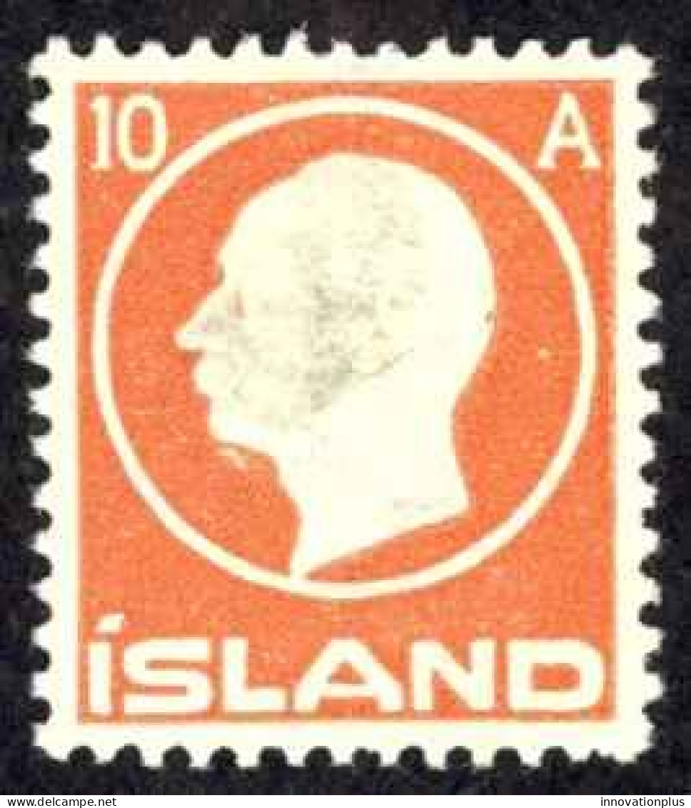 Iceland Sc# 93 MH (thins, Stain) 1912 10a Red Frederik VIII - Ongebruikt