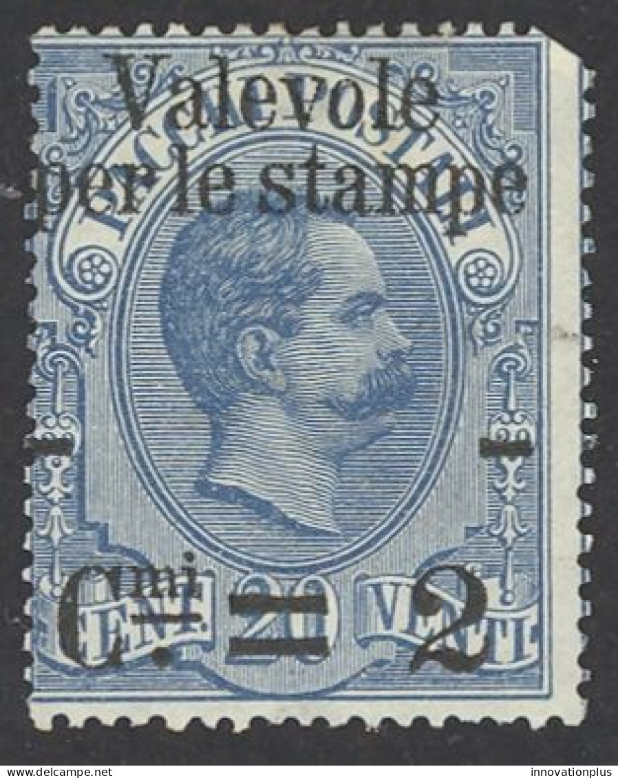 Italy Sc# 59 MH (a) 1890 2c On 20c King Humbert I - Neufs