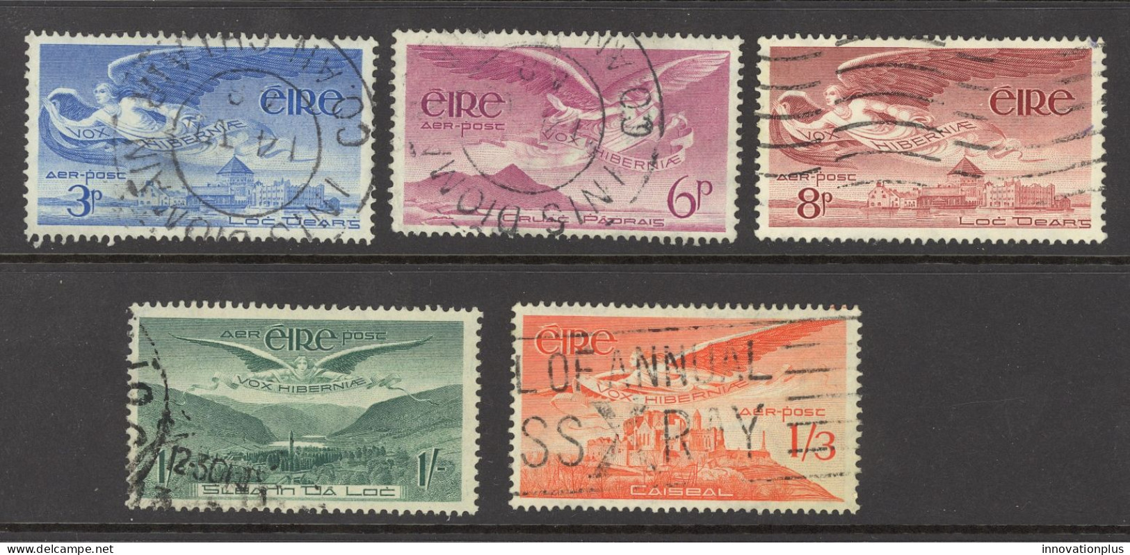Ireland Sc# C2-C6 (Assorted) Used 1948-1965 Air Post - Luftpost