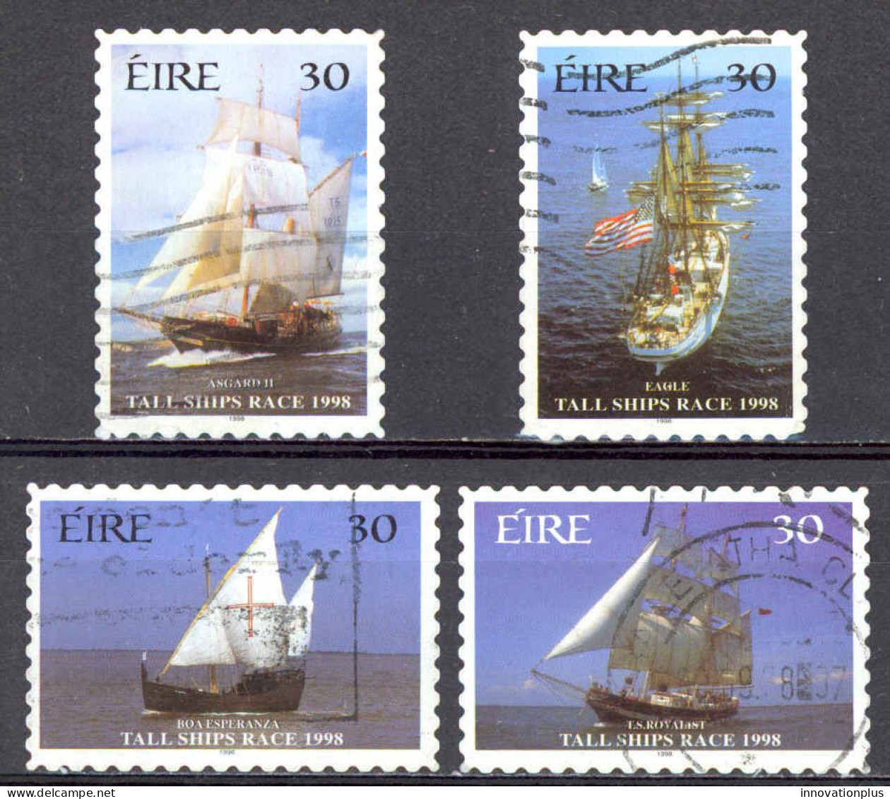 Ireland Sc# 1145A-1145D Used (a) (Self-Adhesive) 1998 Tall Ships - Gebruikt