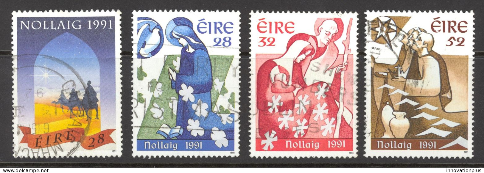 Ireland Sc# 848-851 Used 1991 Christmas - Gebraucht