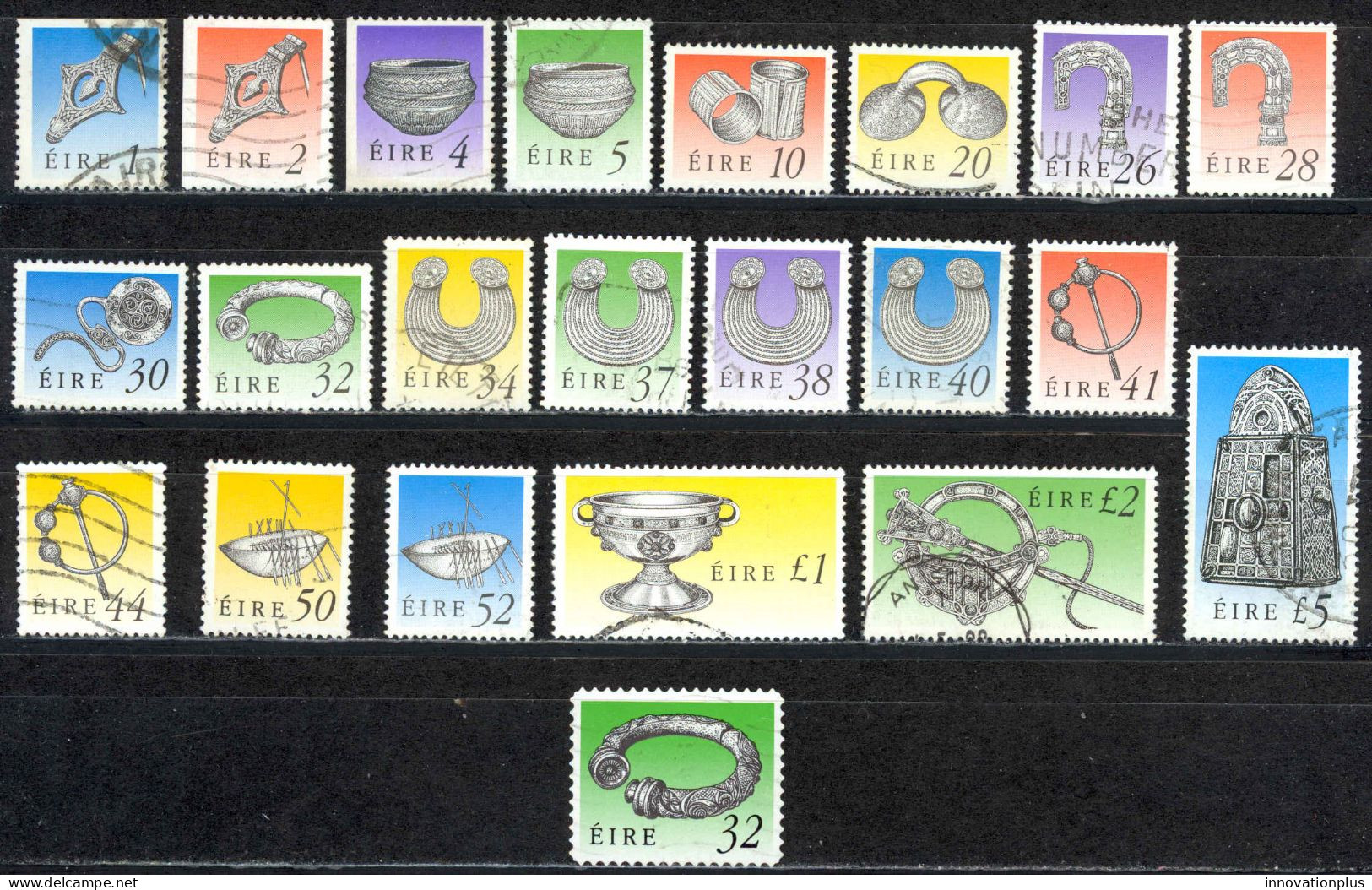 Ireland Sc# 767-794 (no 45p) Used 1990-1995 Art Treasures - Usados