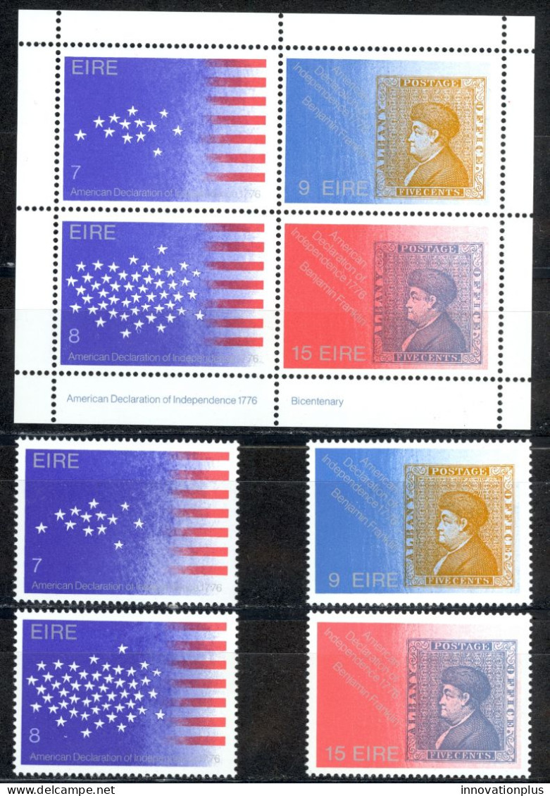 Ireland Sc# 389-392b MNH 1976 American Bicentennial - Nuovi