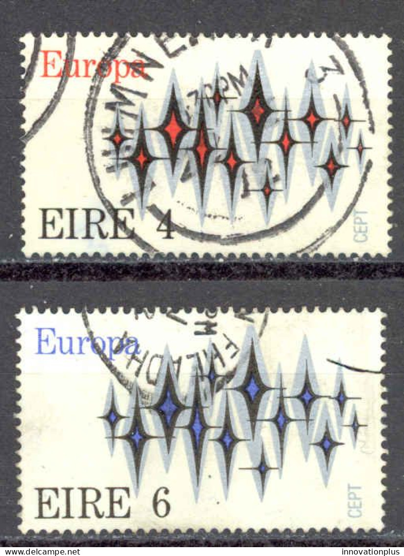 Ireland Sc# 316-317 Used 1972 Europa - Usados