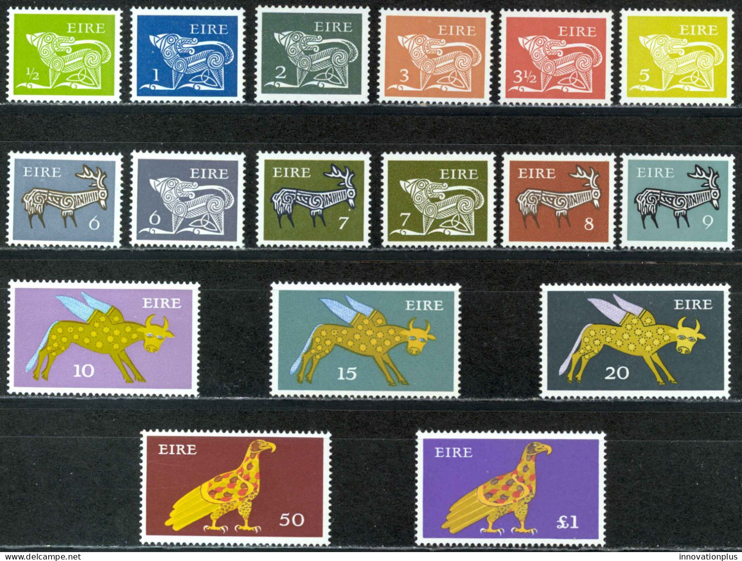 Ireland Sc# 343-359 MNH 1974-1978 Definitives - Nuovi