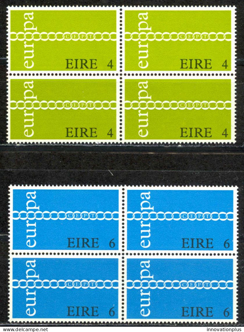 Ireland Sc# 305-306 MNH Block/4 1971 Europa - Nuovi