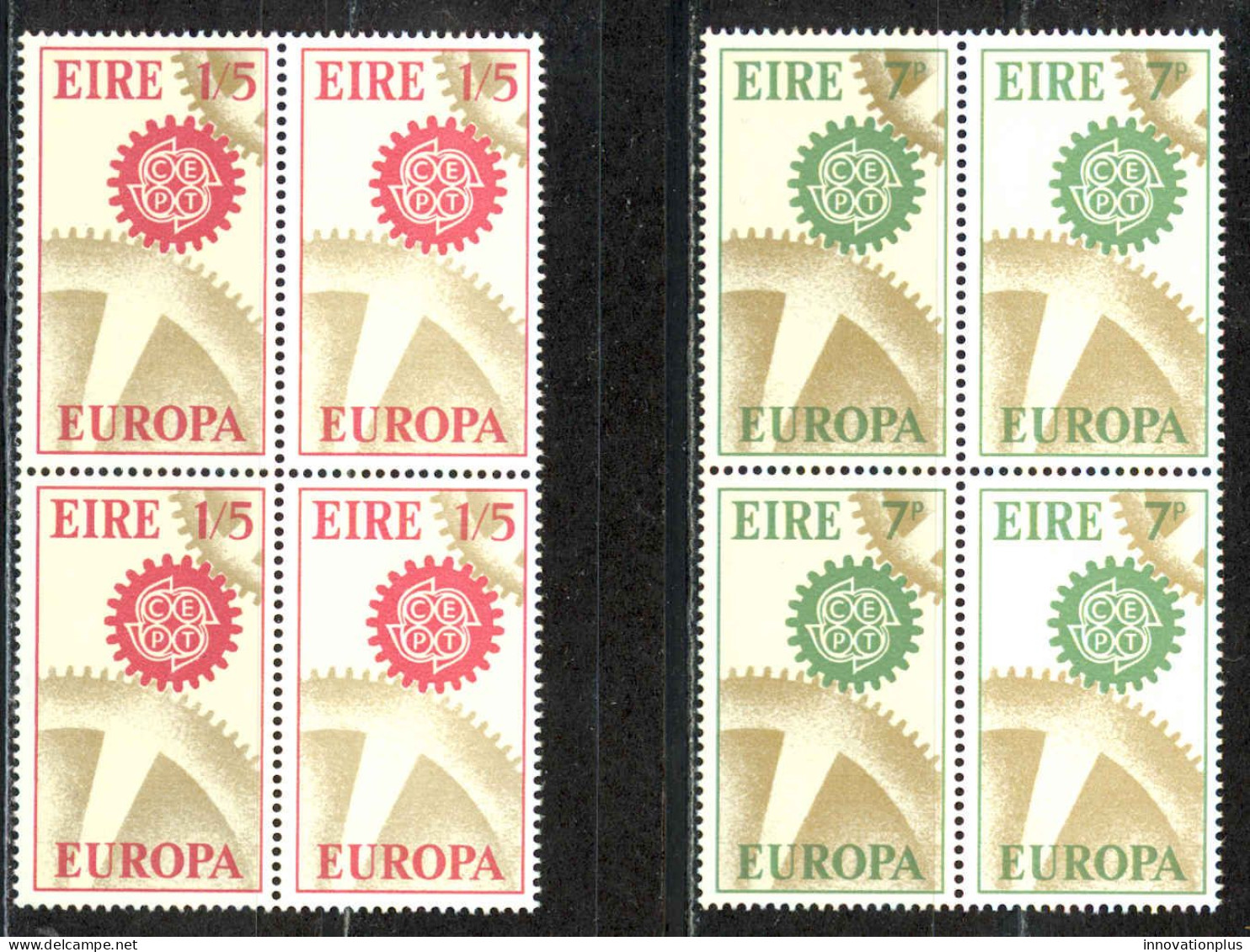 Ireland Sc# 232-233 MNH Block/4 1967 Europa - Nuovi