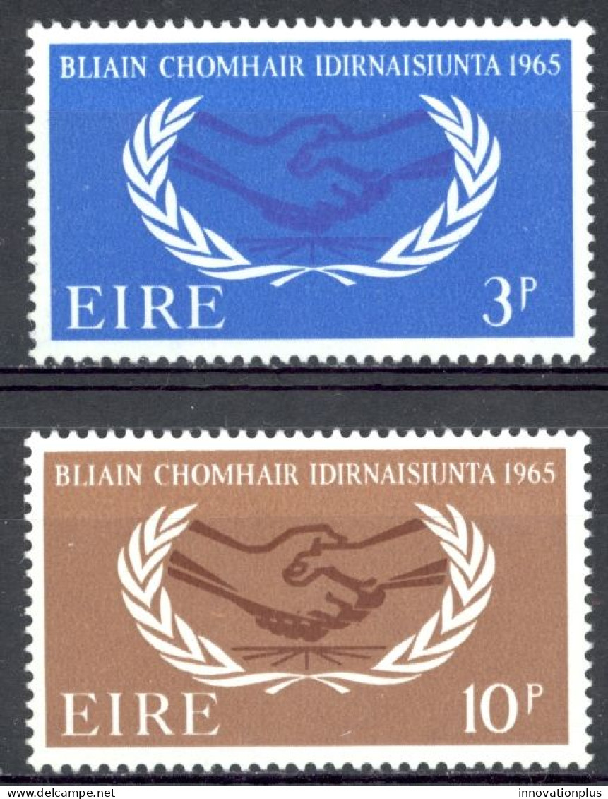 Ireland Sc# 202-203 MH 1965 International Cooperation Year - Unused Stamps