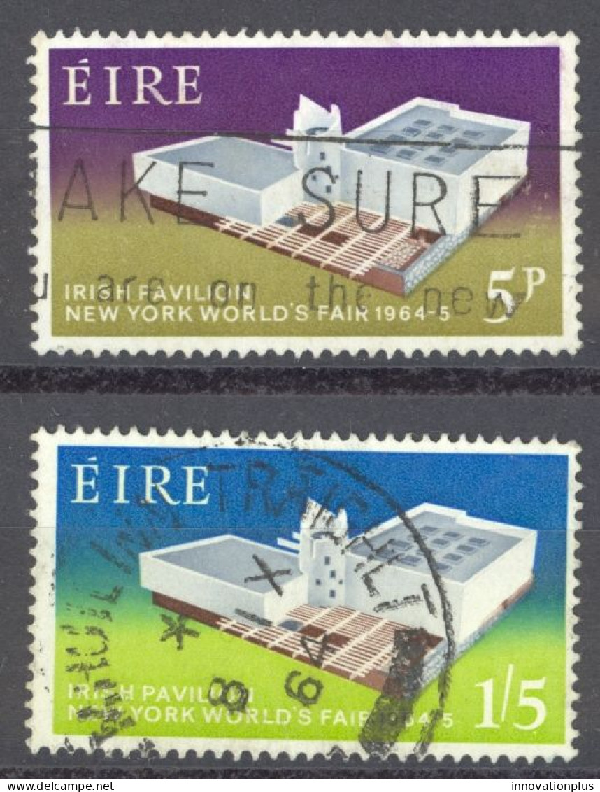 Ireland Sc# 194-195 Used (a) 1964 New York World's Fair - Usati