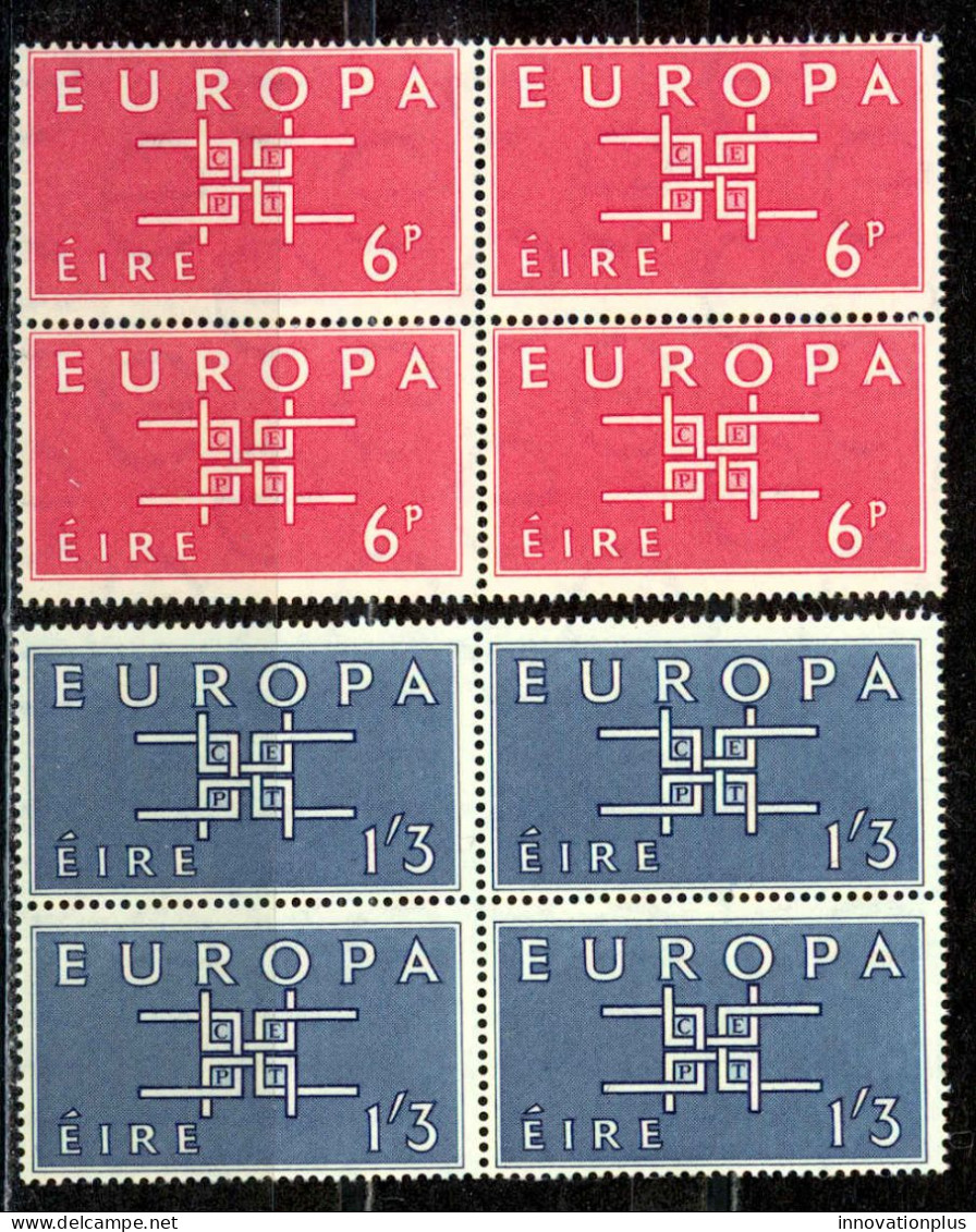 Ireland Sc# 188-189 MNH Block/4 1963 Europa - Unused Stamps