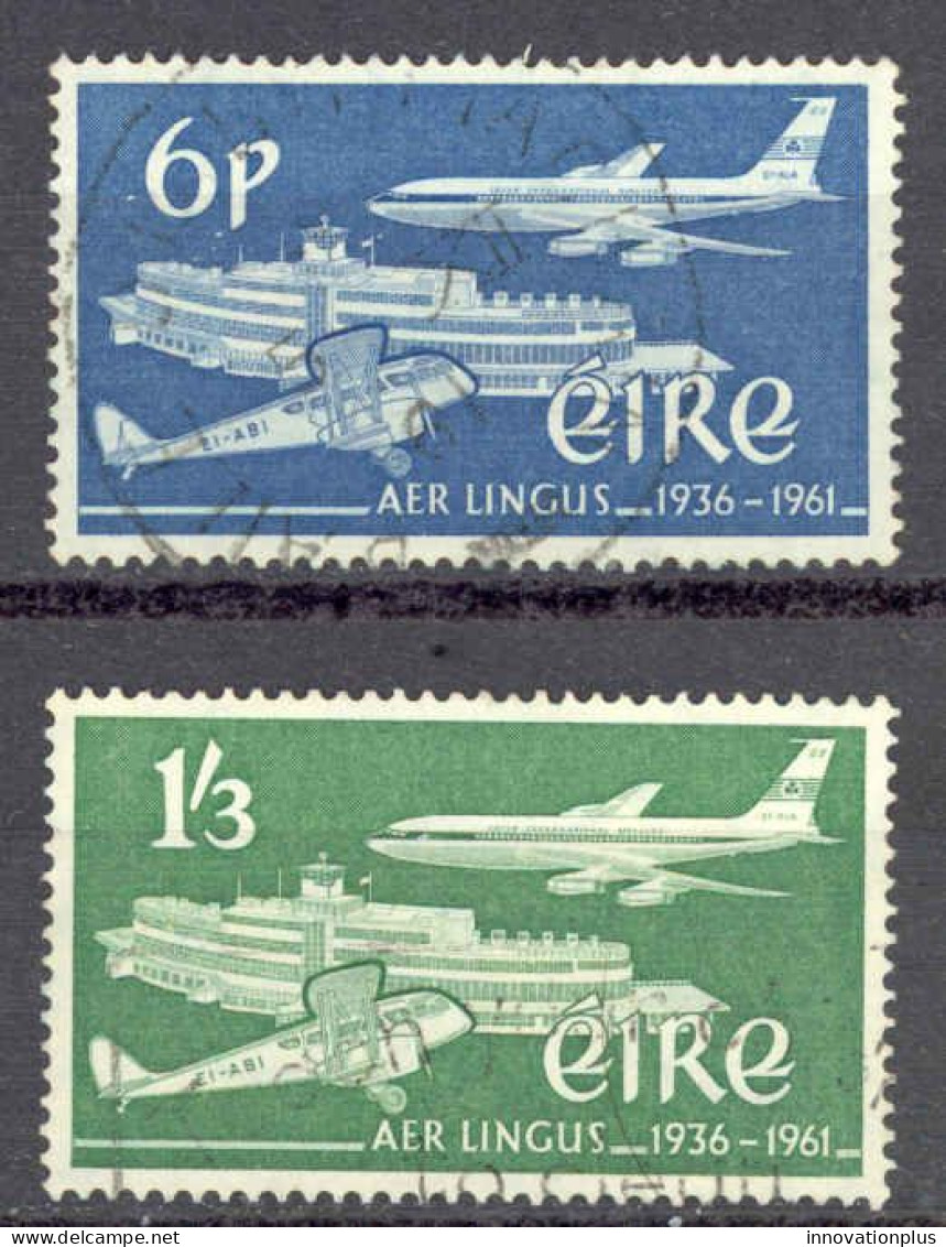 Ireland Sc# 177-178 Used (a) 1961 Aer Lingus 25th - Oblitérés